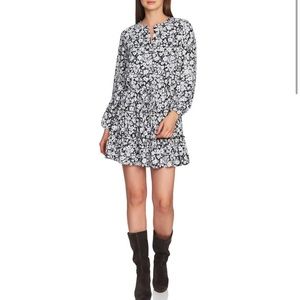 1.STATE Romantic Meadow Tiered Ruffle Dress - M